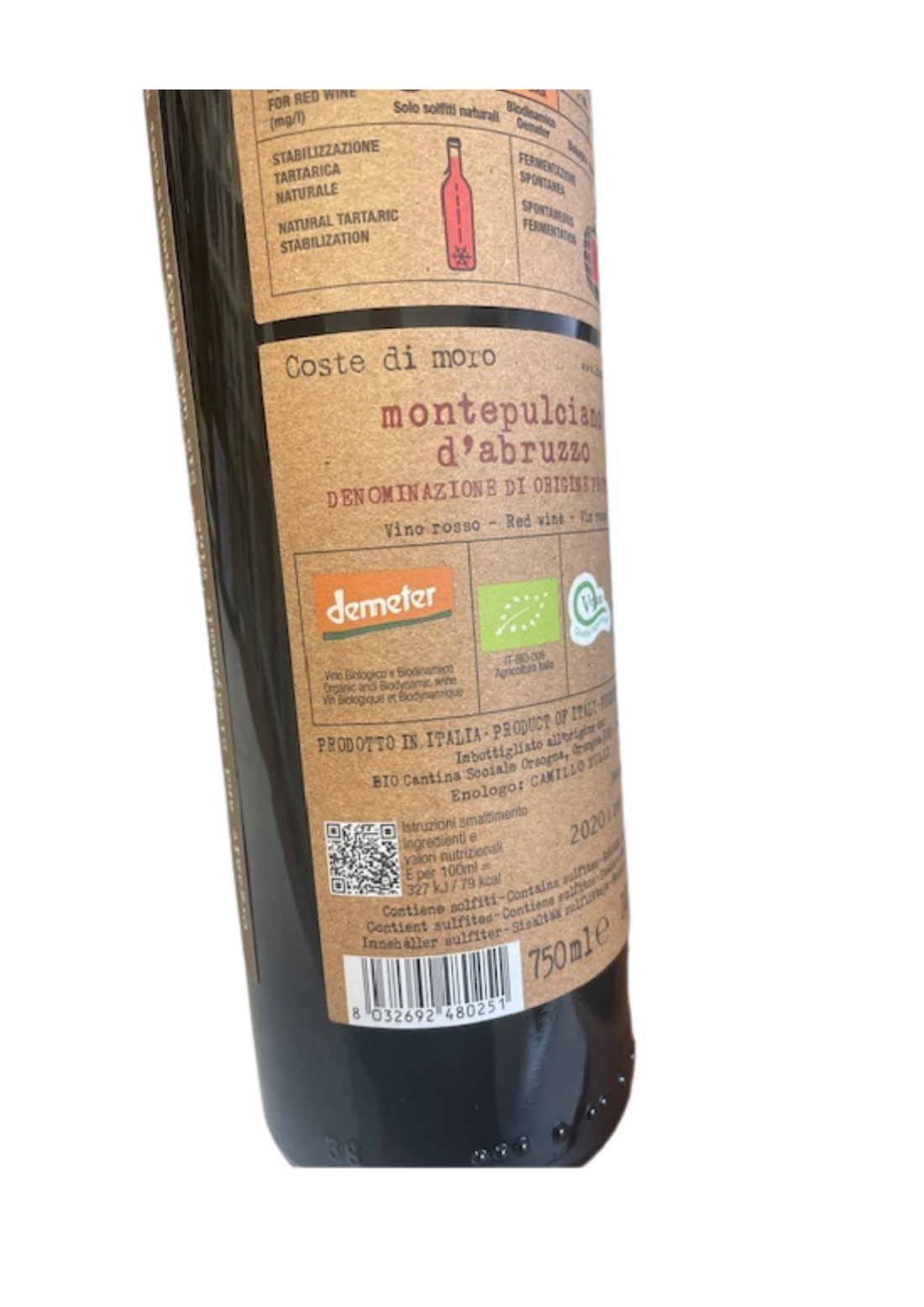Coste Di Moro Montepulciano d’Abruzzo  - BIO/ØKO/Vegan 2020/2021